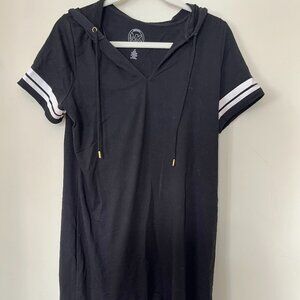 Michael Kors Strip Sleeve Hoodie Dress